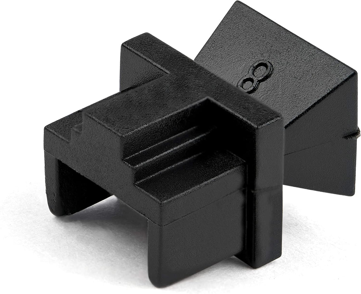 StarTech.com 100 Pack RJ45 Dust Covers - Reusable RJ45 Blanking Plug/Dust Cap - Ethernet/LAN Port Protector/Blocker - Snap in RJ45 Female Jack Protective Cover for Hubs Switches Routers (RJ45COVER)