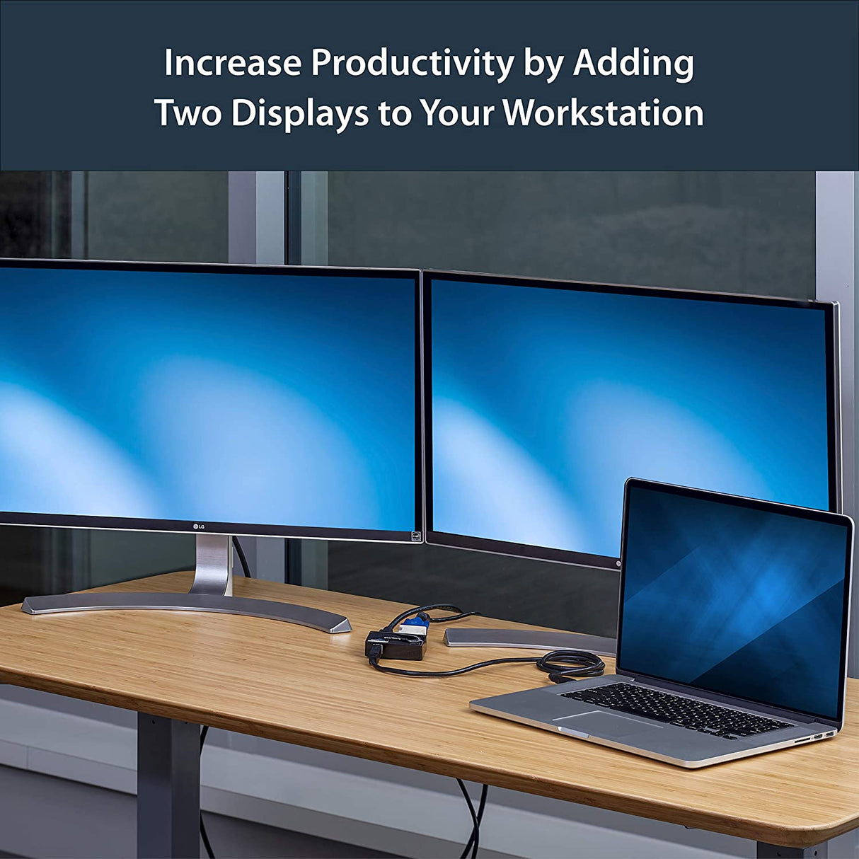 StarTech.com USB 3.0 to HDMI / DVI Adapter - 2048x1152 - External Video & Graphics Card - Dual Monitor Display Adapter Cable - Supports Mac & Windows (USB32HDDVII)