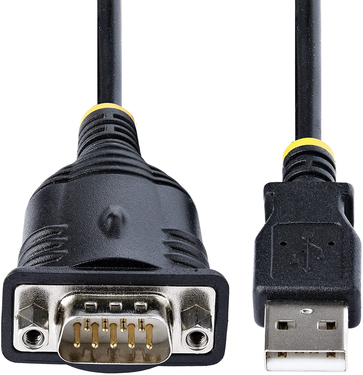StarTech.com 3ft (1m) USB to Serial Cable, DB9 Male RS232 to USB Converter, Prolific IC, USB to Serial Adapter for PLC/Printer/Scanner/Switch, USB to COM Port Adapter, Windows/Mac (1P3FP-USB-SERIAL)