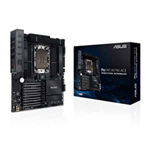 ASUS Pro WS W790-ACE Intel LGA 4677 CEB Motherboard,5xPCIe 5.0x16 Slots,DDR5 R-DIMM,10G & 2.5GLAN,USB 3.2 Gen 2x2 Type-C,BMC Header, ACCE
