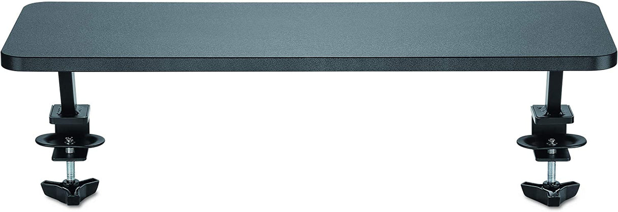 StarTech.com Monitor Riser Stand - Clamp-on Monitor Shelf for Desk - Extra Wide 25.6" (65 cm) for up to 34" Monitors - Black (MNRISERCLMP)