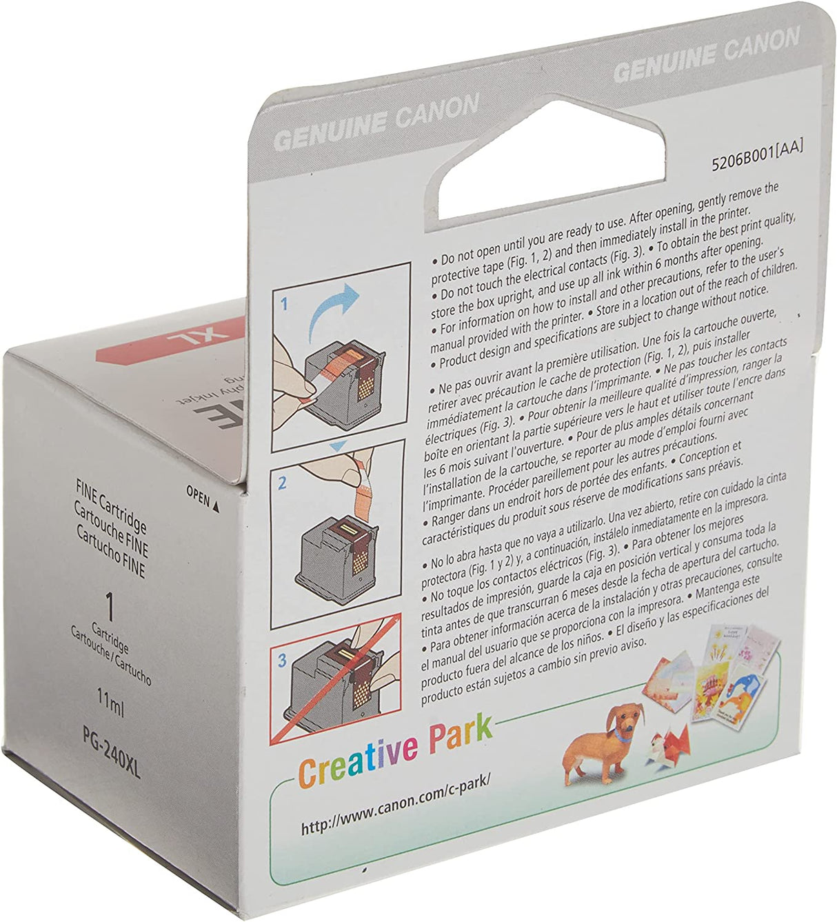 Canon PG-240 XXL Black Ink Cartridge & PG-240 XL Black Ink Catridge Compatible to Printer MG2120, MG3120, MG4120, MX512, MX432, MX372, MX522, MX452, MG3520, MG3620, MX472, MX532, TS5120 Black Ink + Black Ink