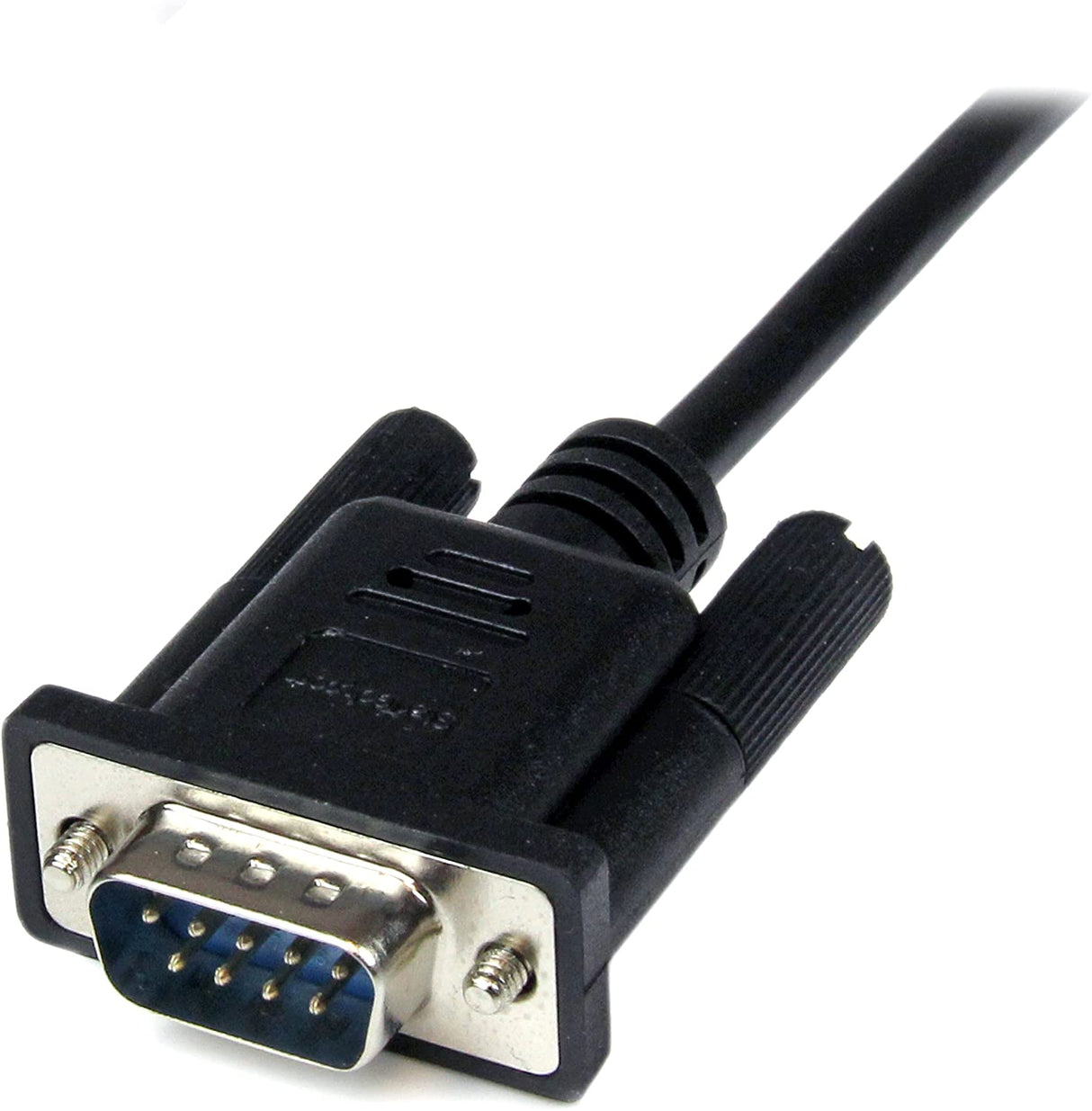 StarTech.com 1m Black DB9 RS232 Serial Null Modem Cable F/M - DB9 Male to Female - 9 pin Null Modem Cable - 1x DB9 (M), 1x DB9 (F), Black (SCNM9FM1MBK)