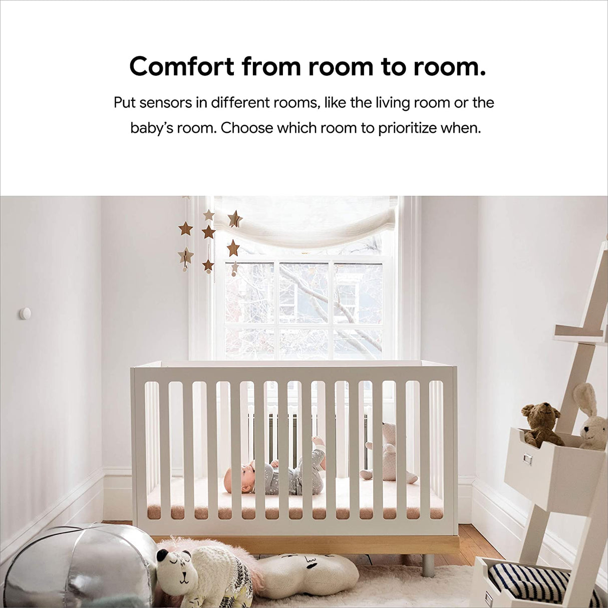 Google Nest Temperature Sensor - Nest Thermostat Sensor - Nest Sensor That Works with Nest Learning Thermostat and Nest Thermostat E - Smart Home 1 Pack