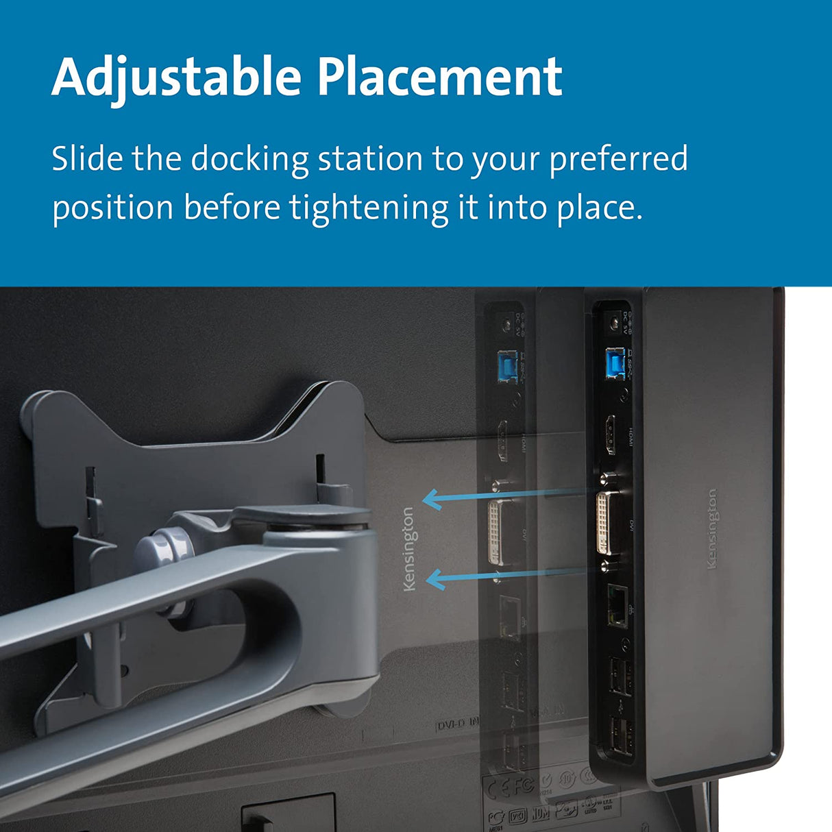Kensington Docking Station VESA-Compatible Monitor Mounting Plate (K33959WW)