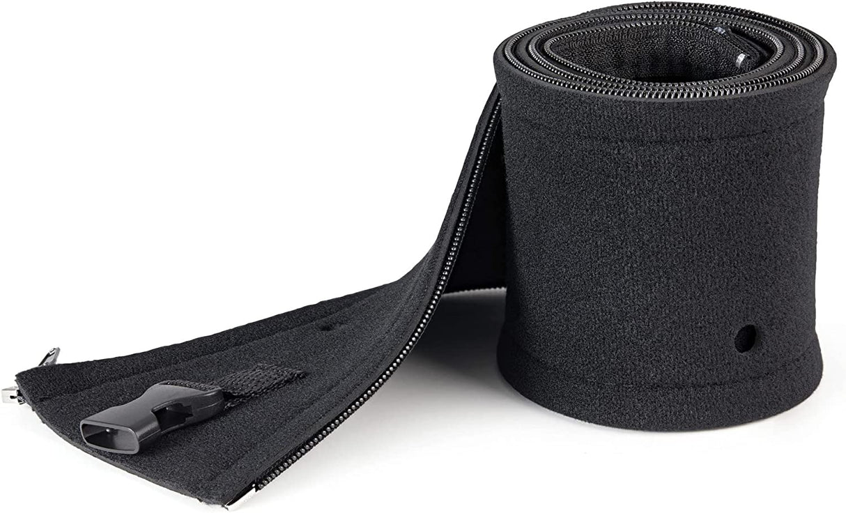 StarTech.com 40" (1m) Neoprene Cable Management Sleeve with Zipper & Buckle - 1.2" (3cm) Diameter - Computer/PC Power/Network/AV Cord Cover/Manager - Flexible Cable Organizer Wrap - Black (WKSTNCMZP)