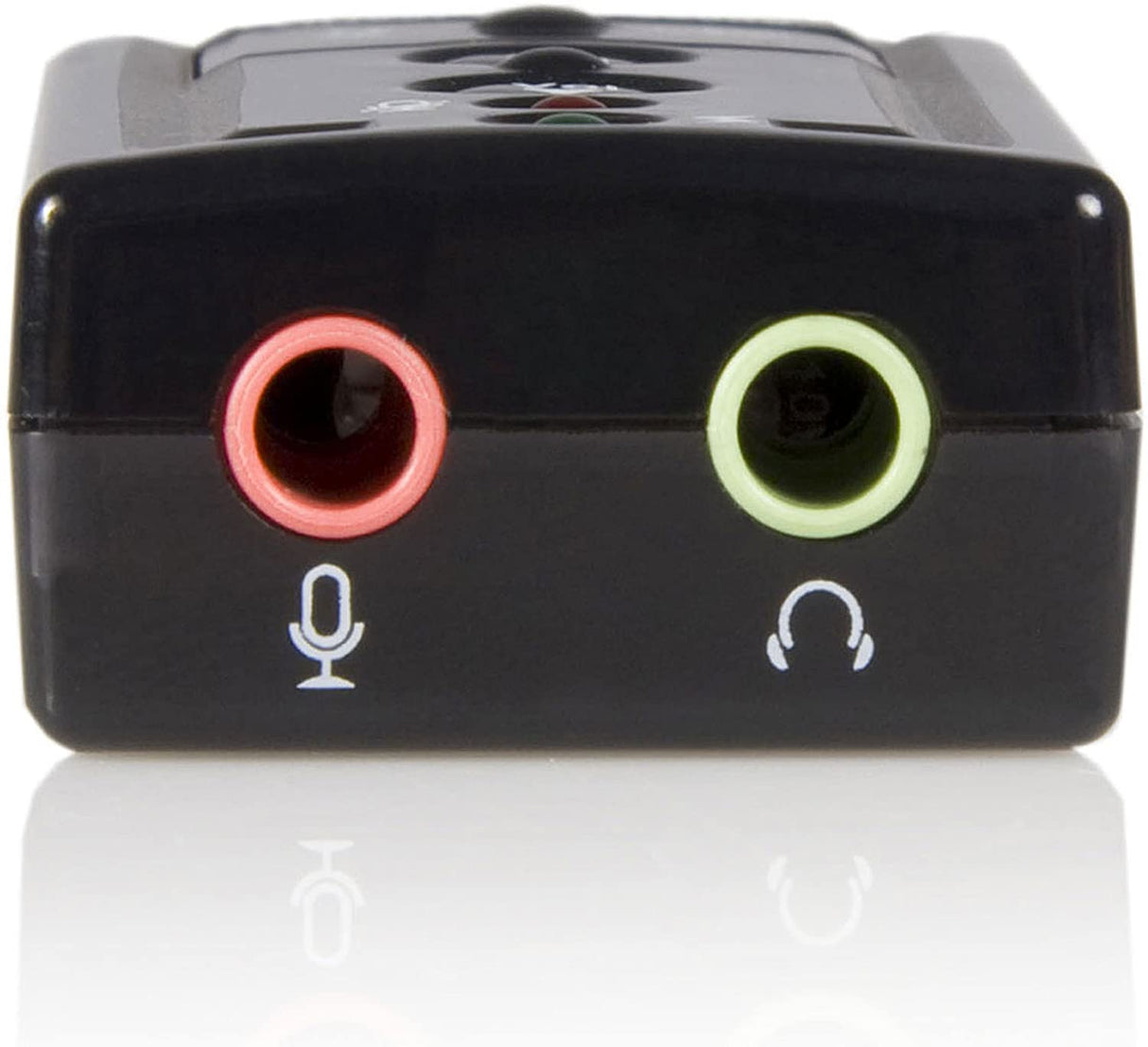 StarTech.com Virtual 7.1 USB Stereo Audio Adapter External Sound Card - Sound card - stereo - USB 2.0 - ICUSBAUDIO7,Black