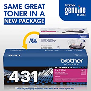 Brother Printer TN431M Standard Yield Toner-Retail Packaging , Magenta