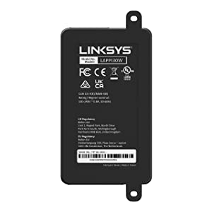 Linksys LAPPI30W 30W 802.3at Gigabit PoE + Injector TAA Compliant