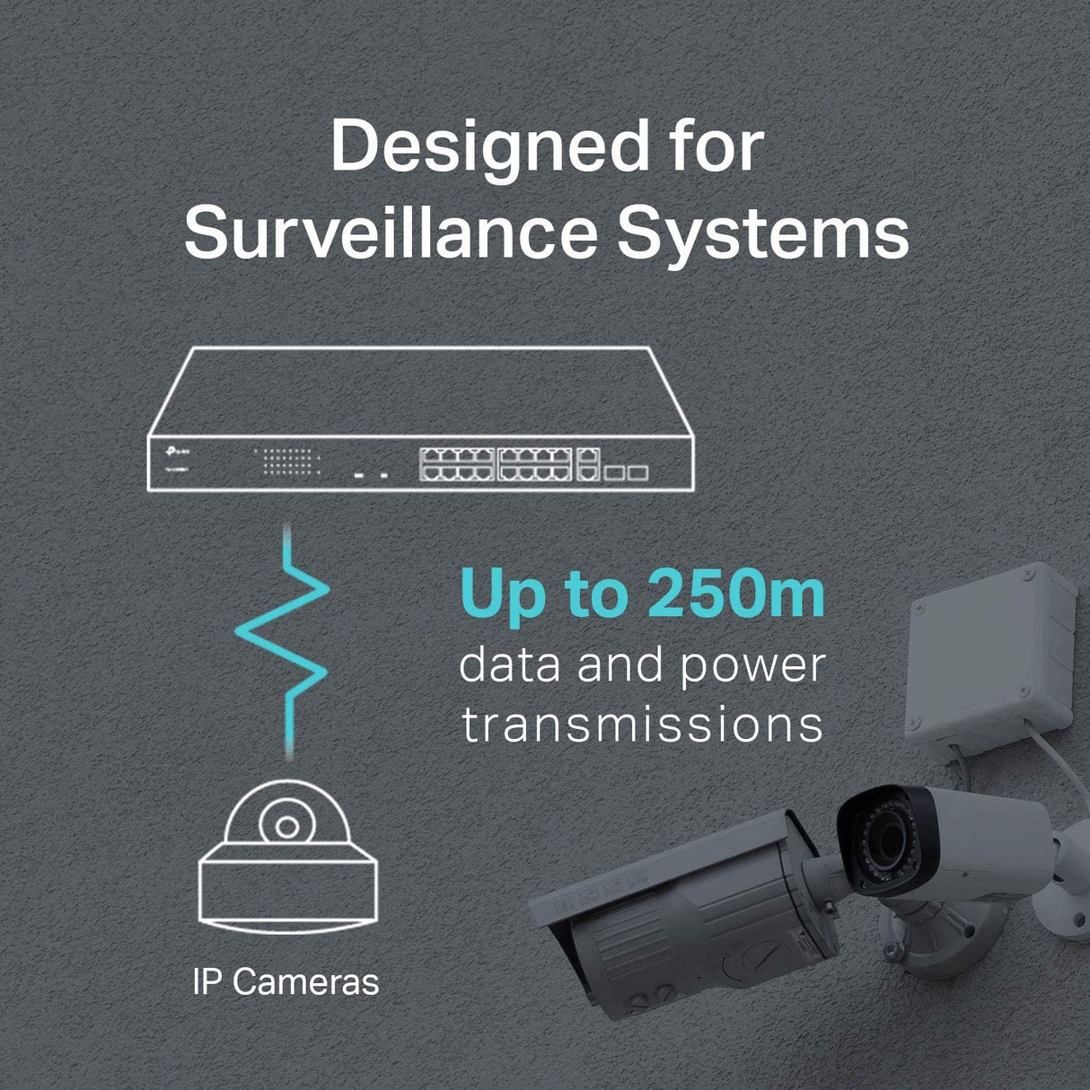 TP-Link 16 Port 10/100Mbps Fast Ethernet PoE Switch | 16 PoE+ Ports @194W, w/ 2 Uplink Gigabit Ports + 2 Combo SFP Slots | Limited Lifetime Protection | Extend Mode | Priority Mode (TL-SL1218MP) 18 Port w/ 16-Port PoE+