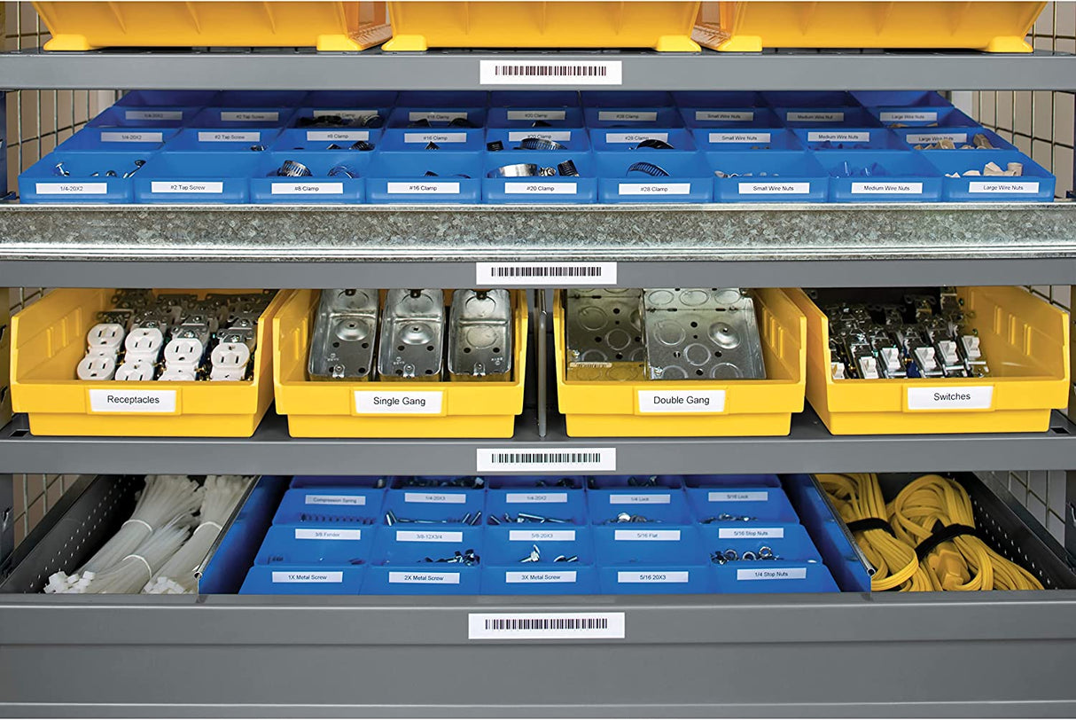 DYMO Industrial Labels for DYMO Industrial Rhino Label Makers, Black on Orange, 1/2", 1 Roll (18435) Black on Orange 1/2" (12MM) Makers