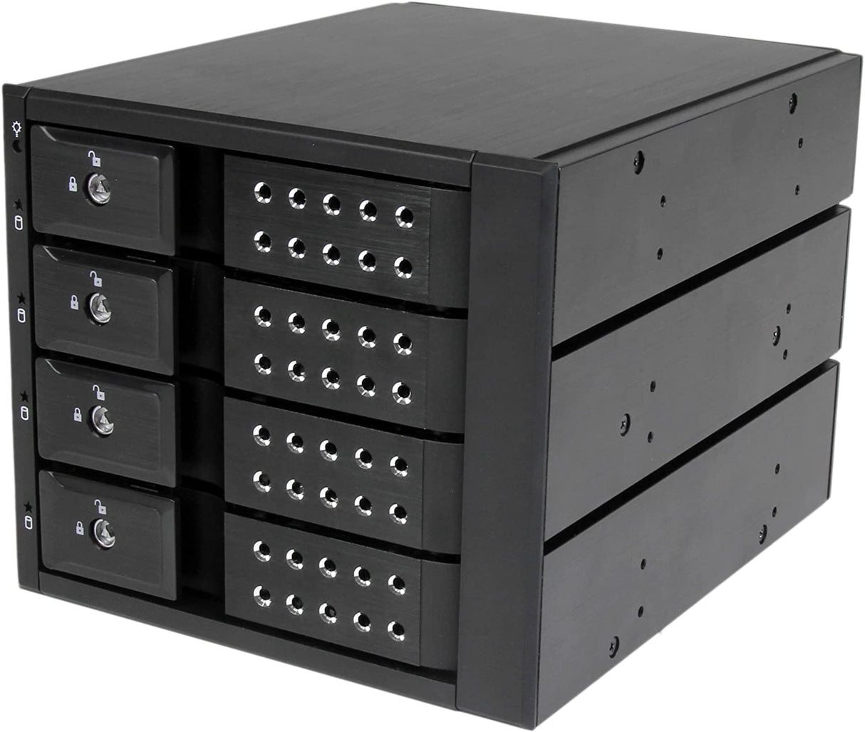 StarTech.com 4-Bay Mobile Rack Backplane - Trayless Hot Swap Mobile Rack Backplane for 3.5in SAS II/SATA III - 6 Gbps HDD (HSB4SATSASBA)