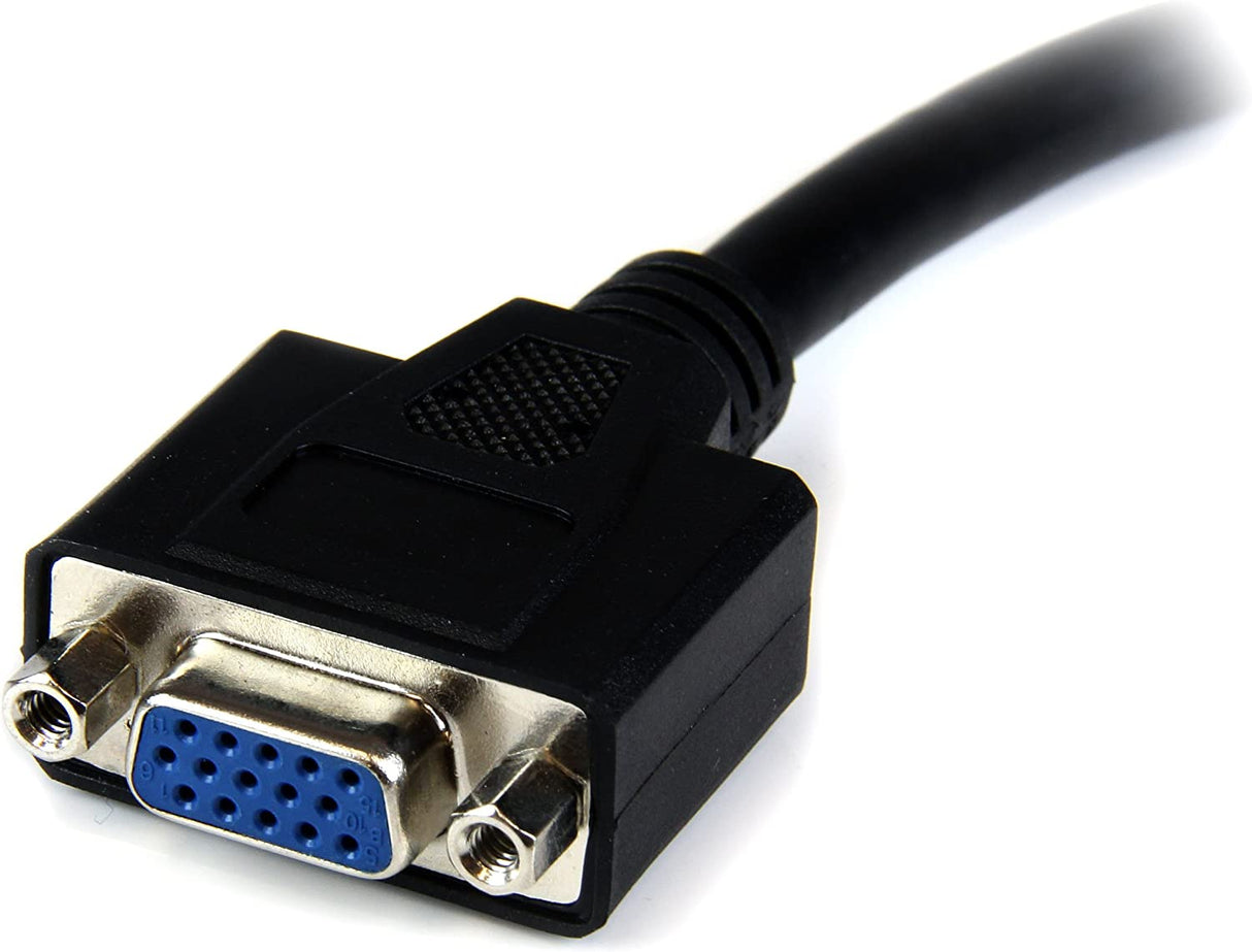 StarTech.com 8in DVI to VGA Cable Adapter - DVI-I Male to VGA Female Dongle Adapter (DVIVGAMF8IN) Black DVI Male to VGA Female (Cable)