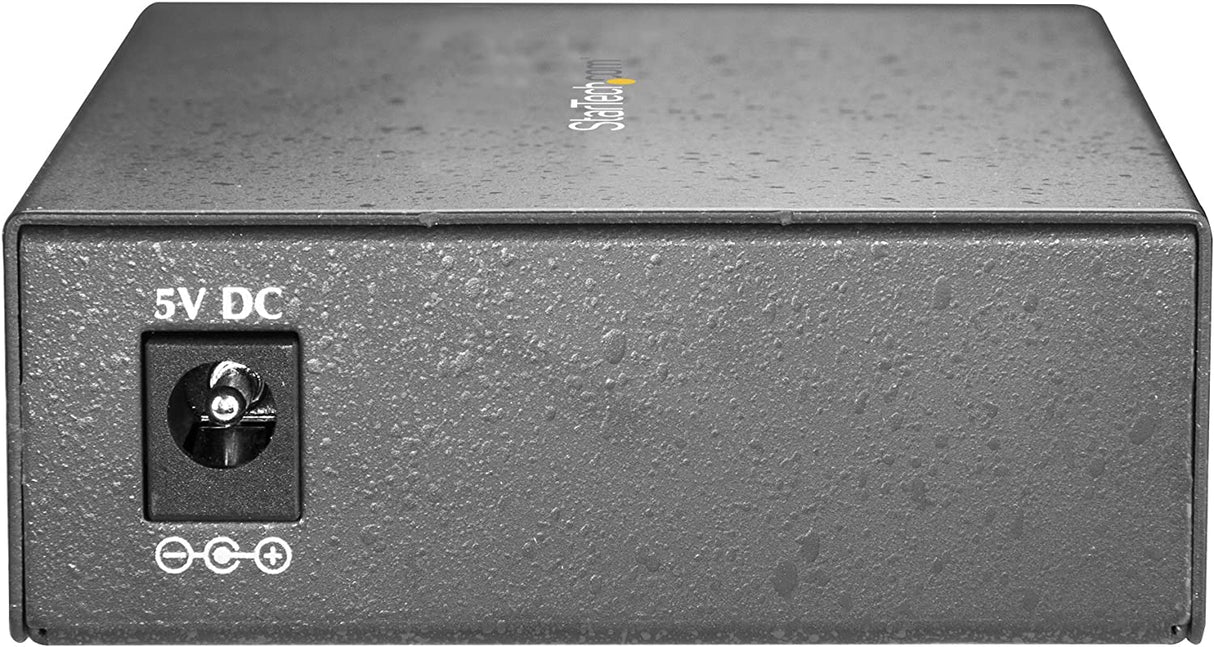StarTech.com Multimode (MM) SC Fiber Media Converter for 10/100/1000 Network - 550m Range - Gigabit Ethernet - 850nm - Full Duplex (MCMGBSCMM055) No Chassis Mount 550m | Gigabit