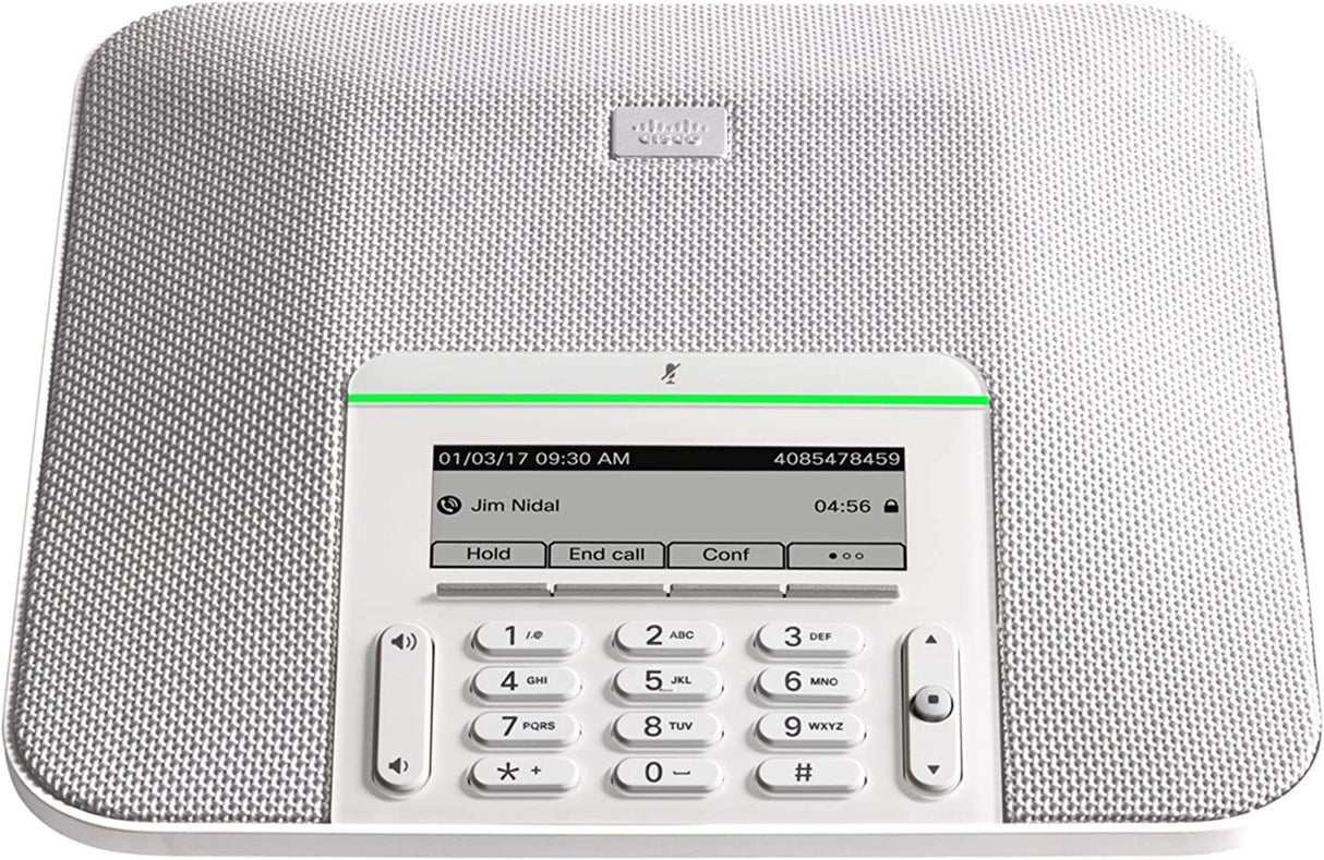 Cisco IP Conference Phone 7832, 360-Degree Microphone Coverage, 3.4-inch Monochrome LCD, Class 2 PoE, Supports 1 Line, 1-Year Limited Hardware Warranty (CP-7832-K9=), Black