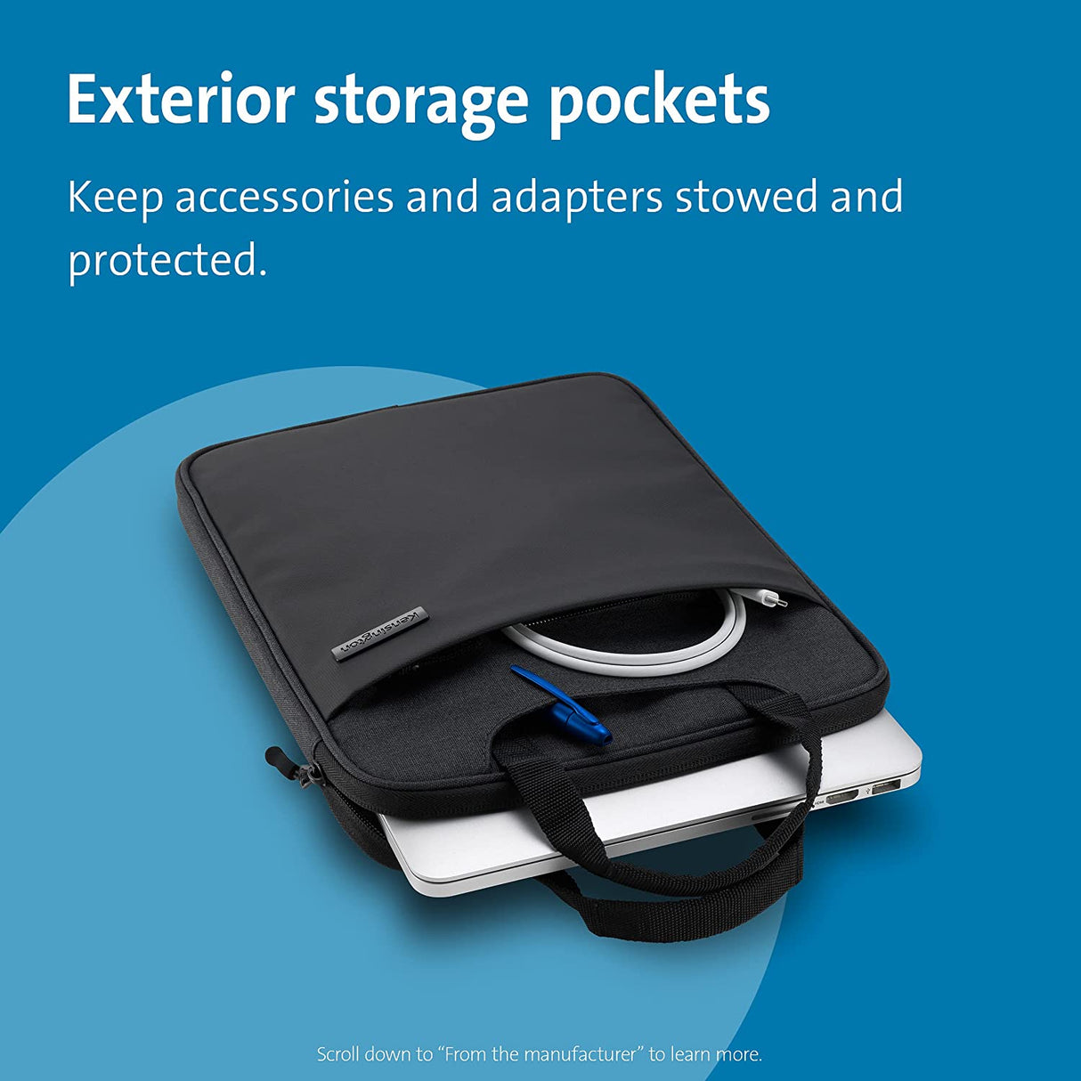 Kensington 12" Eco-Friendly Laptop Sleeve (K60102WW)