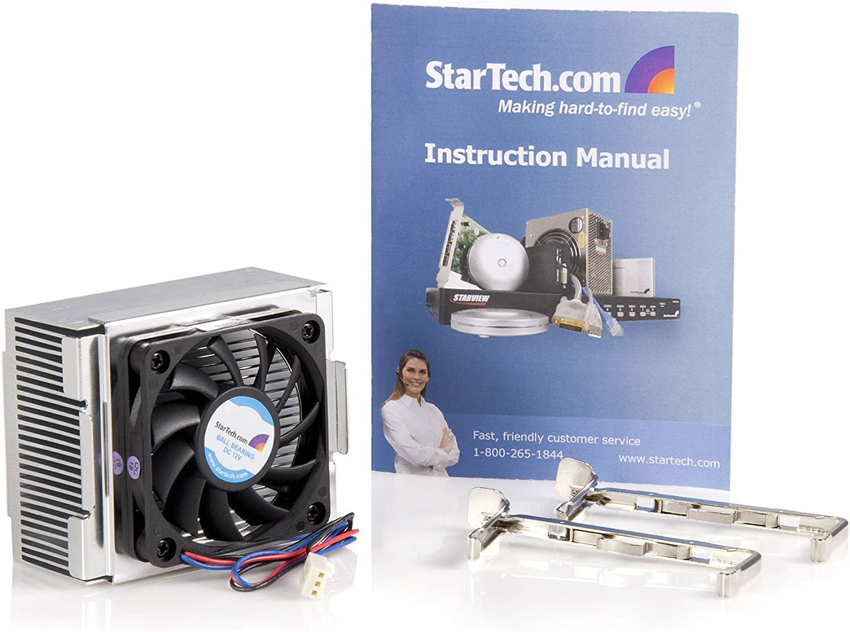 StarTech.com 85x70x50mm Socket 478 CPU Cooler Fan - CPU Cooler with Heatsink & TX3 Connector (FAN478), Black TX3 Socket 478