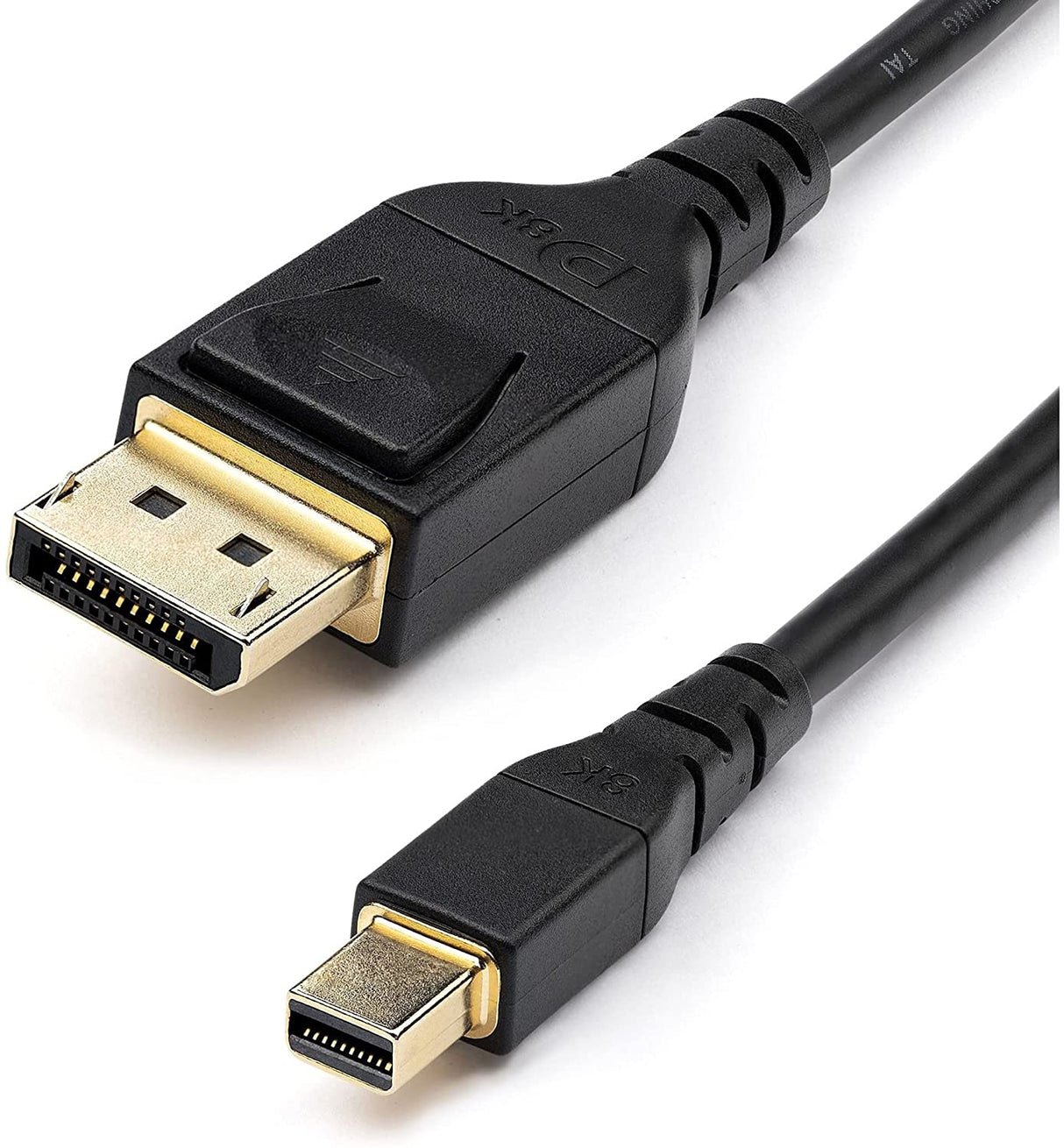 StarTech.com 3ft (1m) VESA Certified Mini DisplayPort to DisplayPort 1.4 Cable - 8K 60Hz HBR3 HDR - Super UHD mDP to DP 1.4 Cord - Slim (34 AWG) Ultra HD 4K 120Hz - Monitor/Video Cable (DP14MDPMM1MB) 3 ft / 1 m