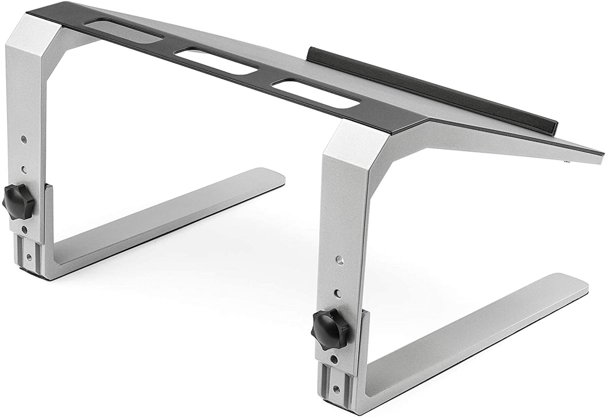 StarTech.com Adjustable Laptop Stand - Heavy Duty Steel & Aluminum - 3 Height Settings - Tilted - Ergonomic Laptop Riser for Desk (LTSTND)