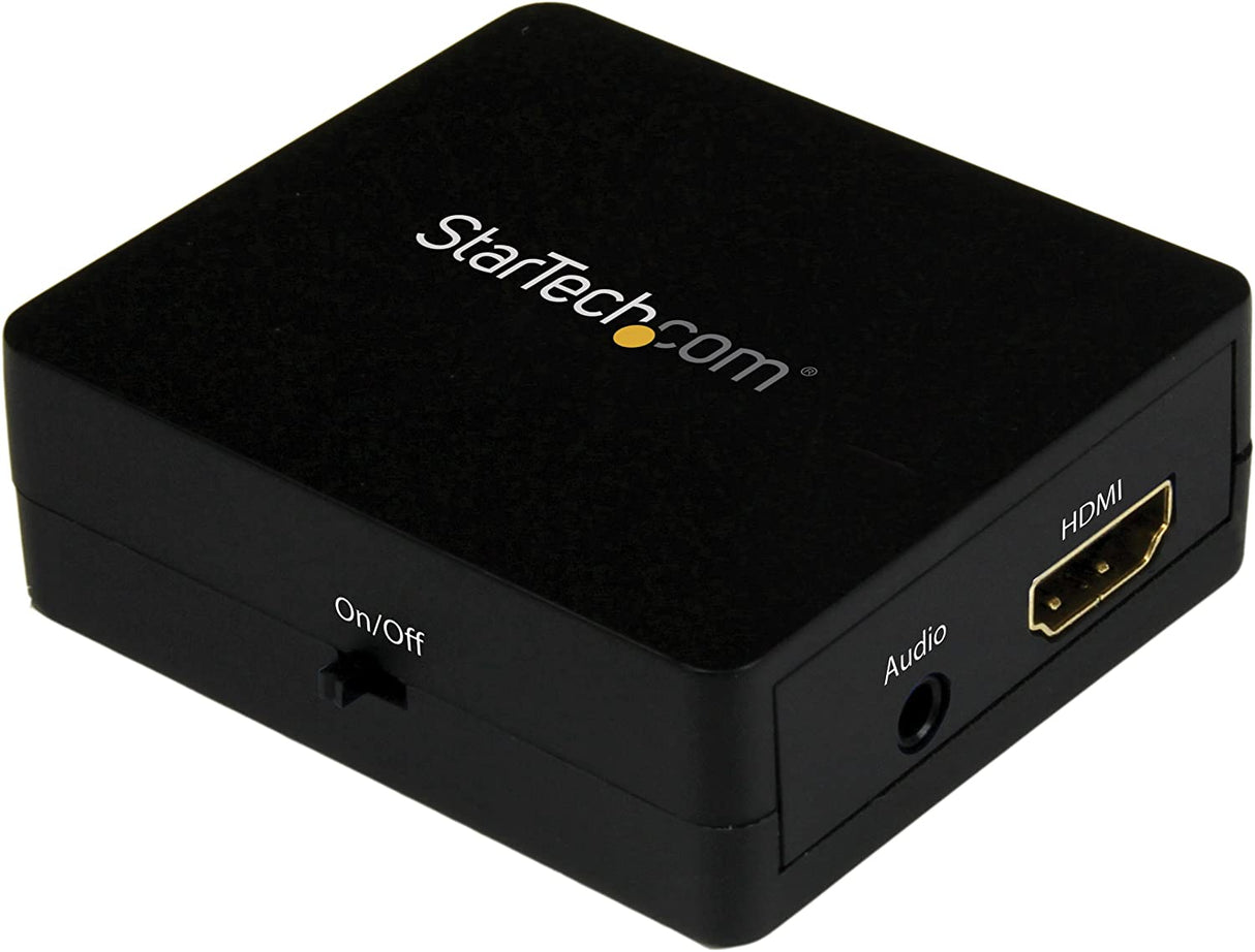 StarTech.com HDMI Audio Extractor - HDMI to 3.5mm Audio Converter - 2.1 Stereo Audio - 1080p (HD2A),Black