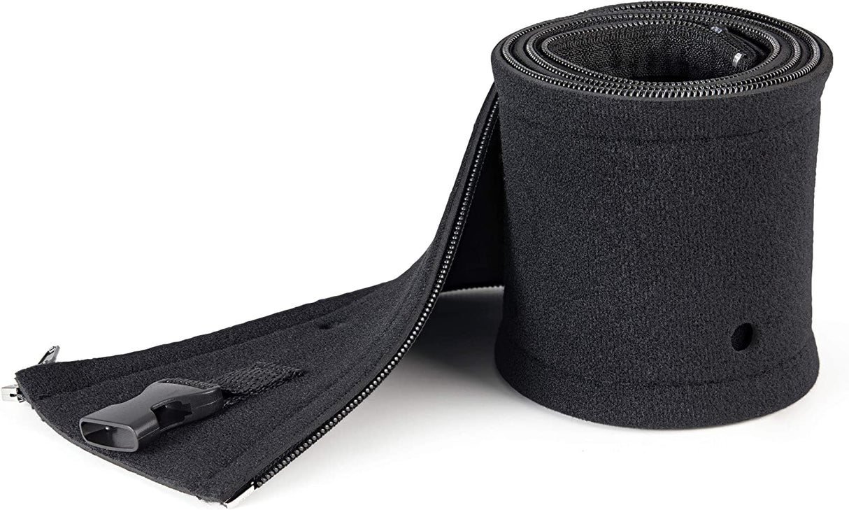 StarTech.com 40" (1m) Neoprene Cable Management Sleeve with Zipper & Buckle - 1.2" (3cm) Diameter - Computer/PC Power/Network/AV Cord Cover/Manager - Flexible Cable Organizer Wrap - Black (WKSTNCMZP)