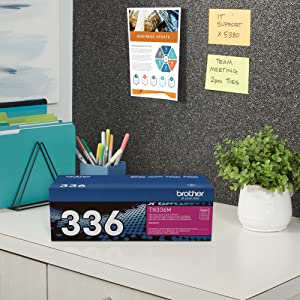 Brother TN-336M DCP-L8400 L8450 HL-L8250 L8350 MFC-L8600 L8650 L8850 Toner Cartridge (Magenta) in Retail Packaging Magenta Toner Cartridge