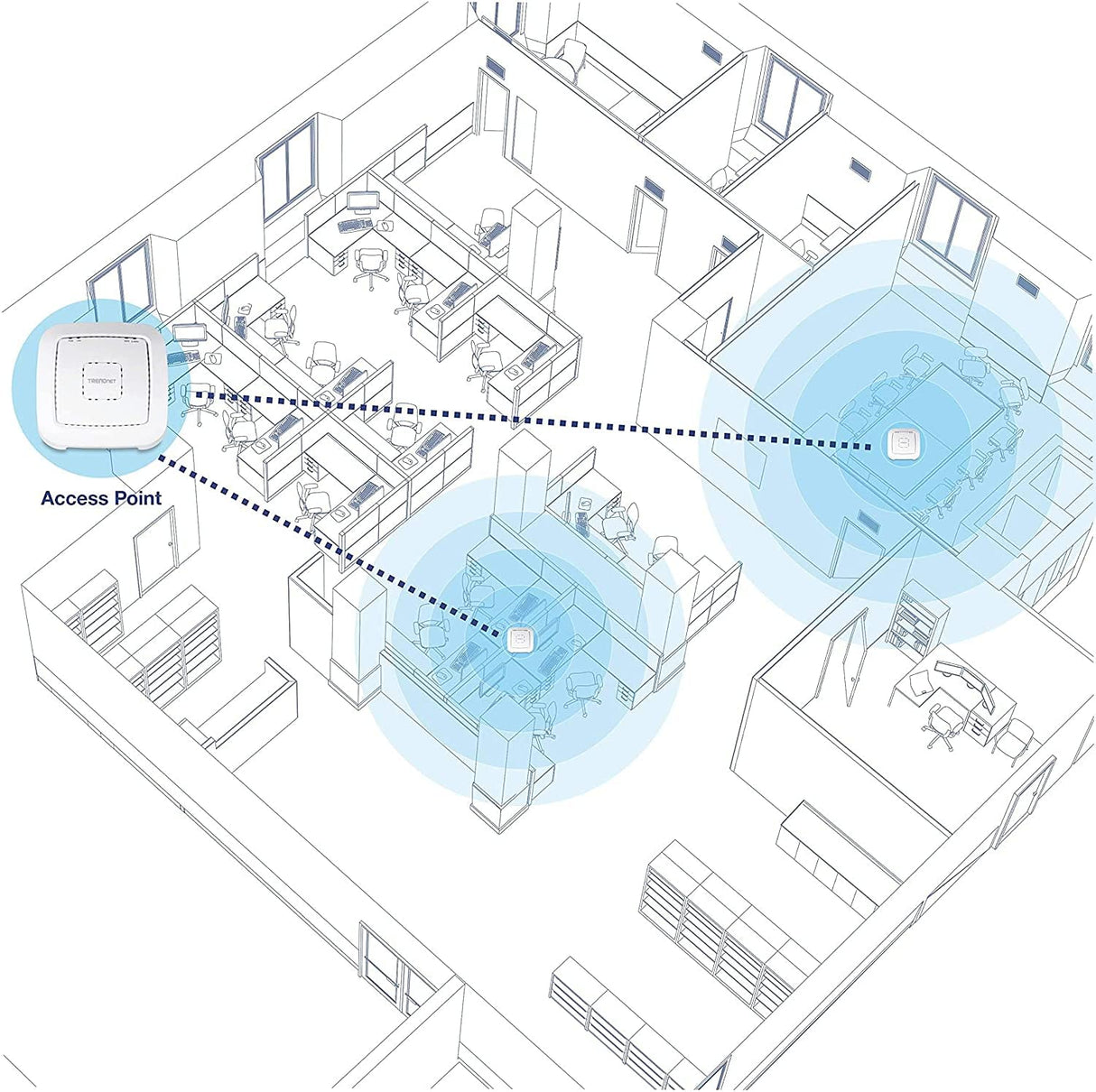 TRENDnet TEW-821DAP IEEE 802.11ac 1.17 Gbit/s Wireless Access Point - ISM Band - UNII Band - 2.40 G