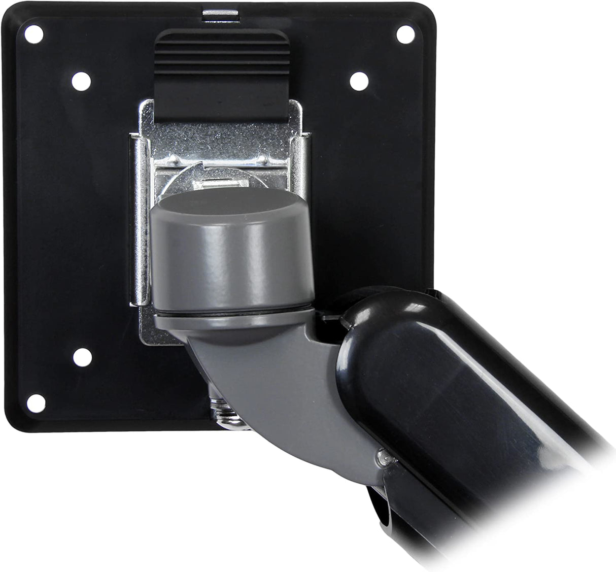 StarTech.com Desk Clamp Monitor Mount - Adjustable - Supports Monitors 12” to 34” - Full Motion Slim VESA Mount Monitor Arm - Desk & Grommet Clamp -Black (ARMSLIM)