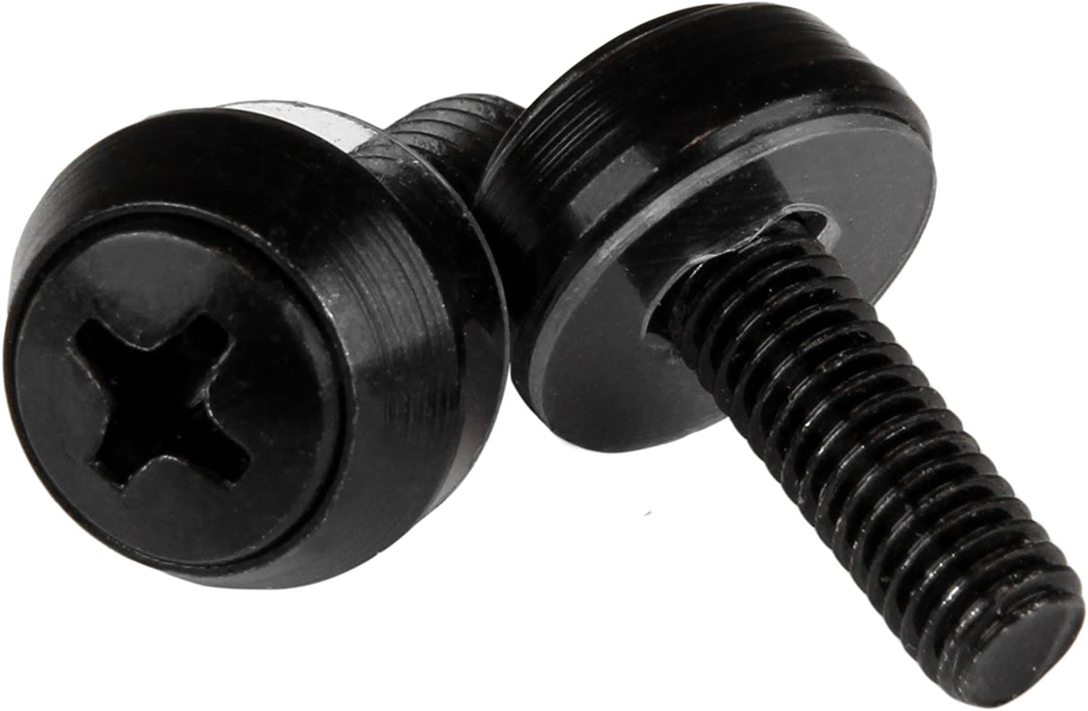 StarTech.com M5 x 12mm - Screws - 50 Pack, Black - M5 Mounting Screws for Server Rack & Cabinet (CABSCREWSB) 50x M5 Black Mounting Screws