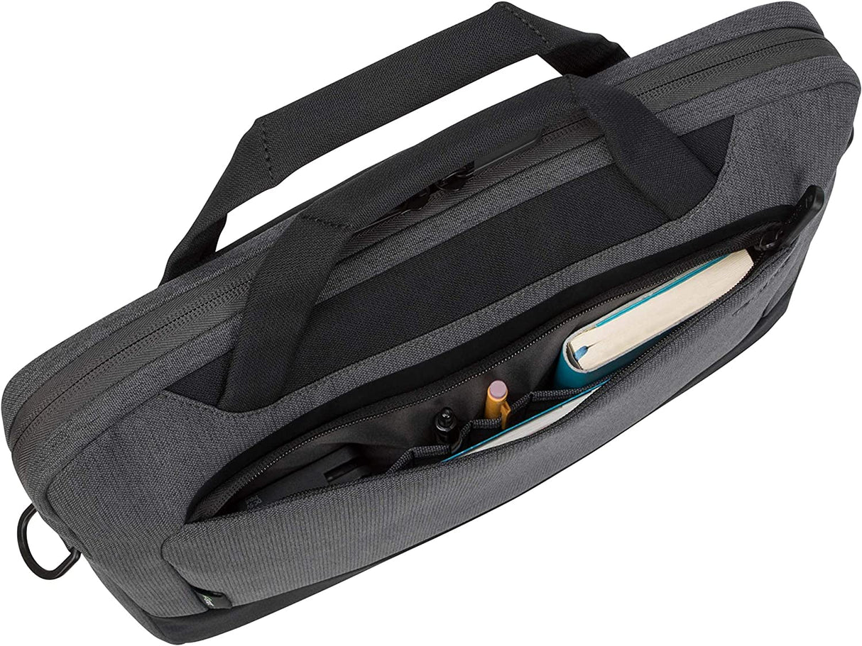 Targus Cypress Slimcase with EcoSmart Designed for Business Traveler and School fit up to 15.6-Inch Laptop/Notebook, Light Gray (TBS92602GL) Gray Sleeve