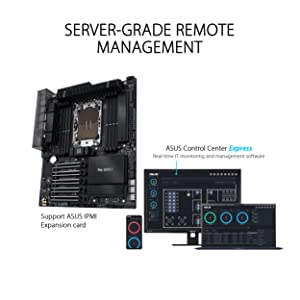 ASUS Pro WS W790-ACE Intel LGA 4677 CEB Motherboard,5xPCIe 5.0x16 Slots,DDR5 R-DIMM,10G & 2.5GLAN,USB 3.2 Gen 2x2 Type-C,BMC Header, ACCE