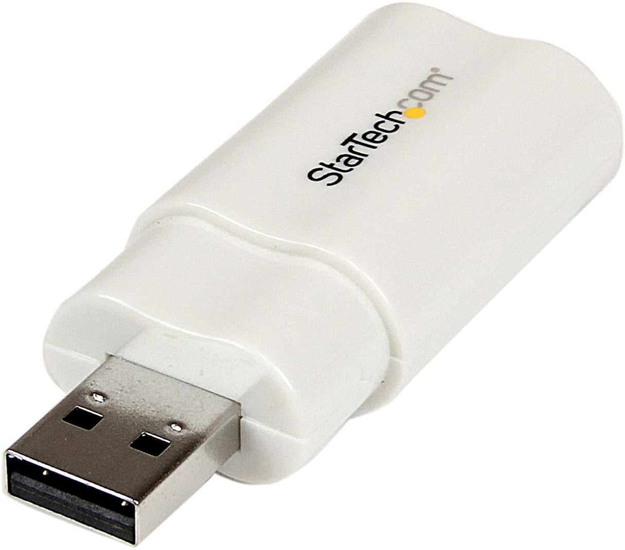 StarTech.com USB to Stereo Audio Adapter Converter ICUSBAUDIO, White, One Size