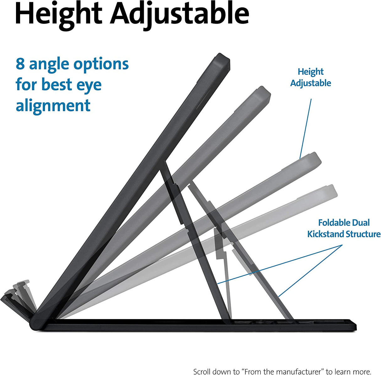 Kensington SmartFit Easy Riser 2.0 Large – Black (K50422WW)