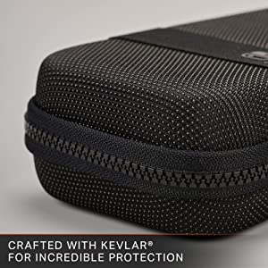 PowerA Protection Case with Kevlar for Nintendo Switch or Nintendo Switch Lite, Tough, Protective Case, Gaming Case, Console Case - Nintendo Switch Protection Case Kevlar Black