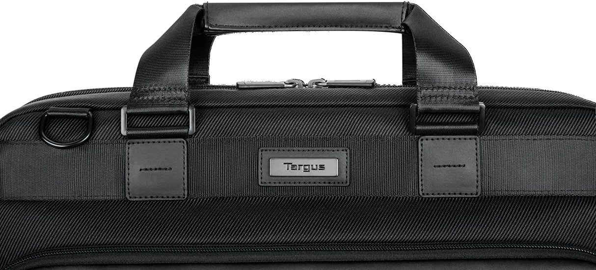 Targus Mobile Elite Laptop Bag for 15.6-inch Laptops, TSA Checkpoint-Friendly Design, Messenger Bag for Men /Women, Computer Bag & Laptop Case for Mac/PC/Dell/Lenovo/HP, Black (TBT045US) Business Topload