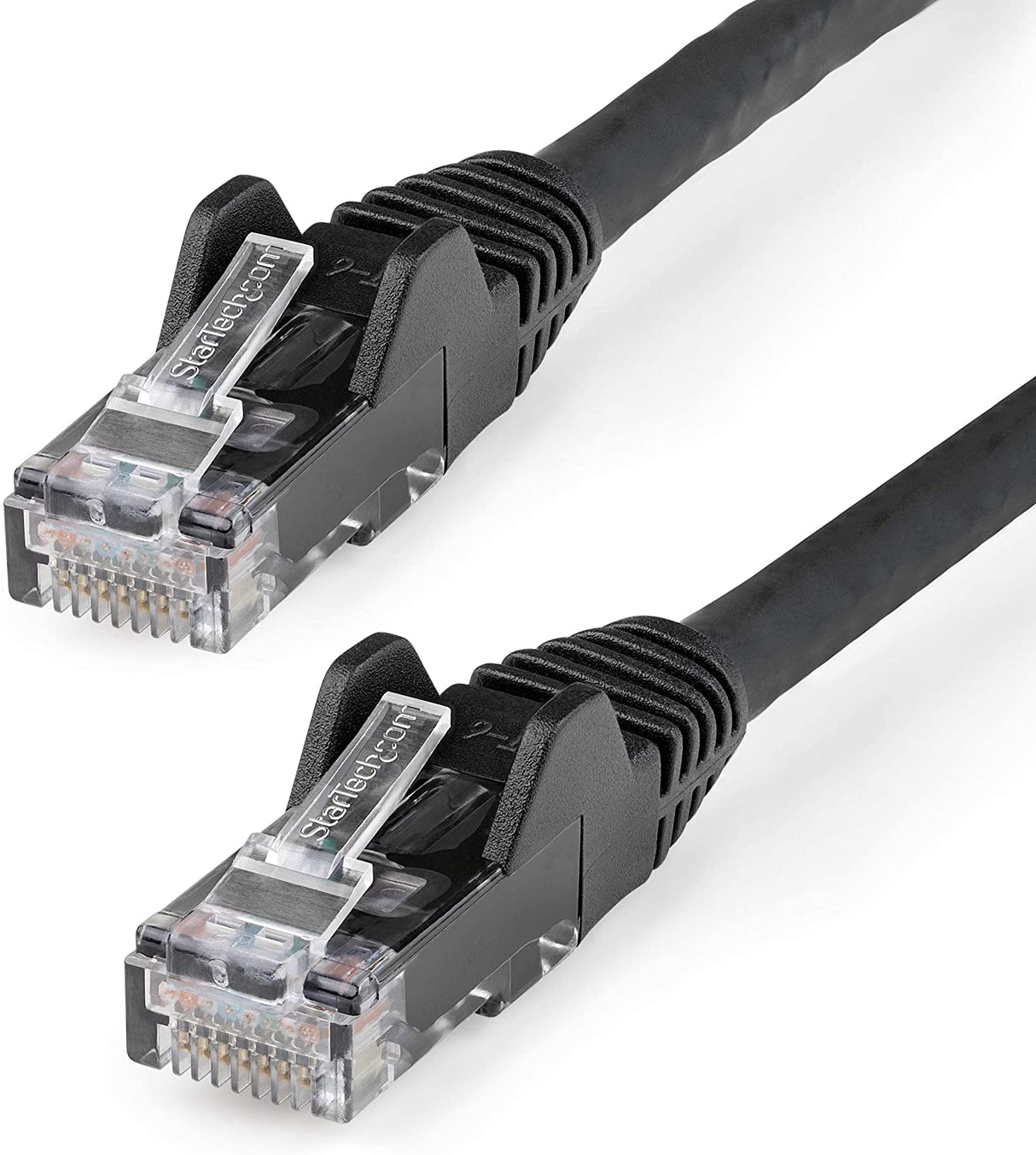 StarTech.com 50ft (15m) CAT6 Ethernet Cable - LSZH (Low Smoke Zero Halogen) - 10 Gigabit 650MHz 100W PoE RJ45 UTP Network Patch Cord Snagless w/Strain Relief - Black CAT 6, ETL Verified (N6LPATCH50BK) 50 ft Black