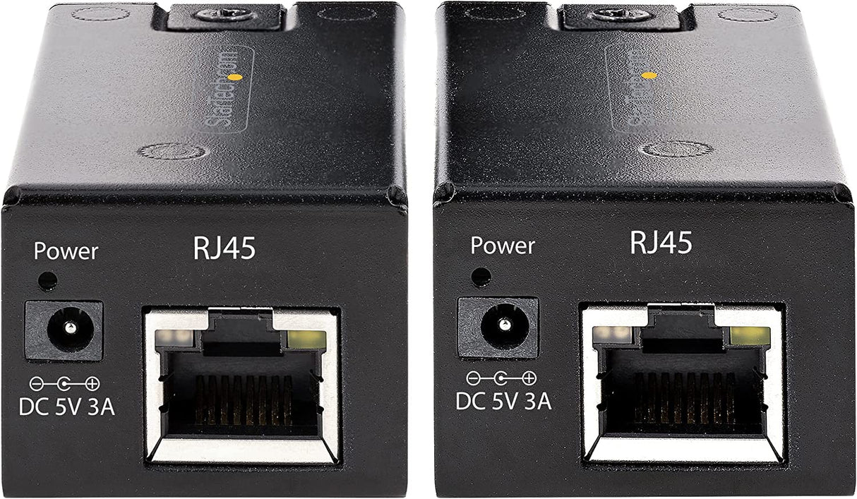 StarTech.com 150m (492ft) USB 2.0 Extender Over Cat5e/Cat6 Ethernet Cable, Externally Powered USB Extender via RJ45/Network Cable, USB Over Ethernet Cable Extender/Adapter (C15012-USB-EXTENDER)