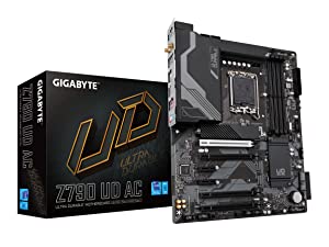 GIGABYTE Z790 UD AC (LGA 1700/ Intel Z790/ ATX/ DDR5/ Triple M.2/ PCIe 5.0/ USB 3.2 Gen2X2 Type-C/Intel Wi-Fi/ 2.5GbE LAN/PCIe EZ-Latch/Multi-Key/Motherboard) Z790 Z790 UD AC Bundle