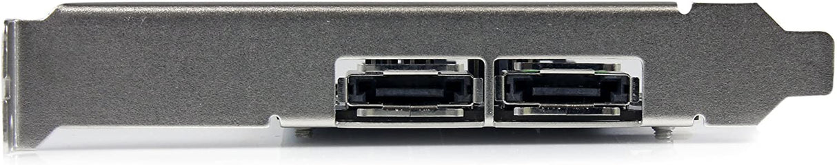 StarTech.com 2 Port PCI Express SATA 6 Gbps eSATA Controller Card - Dual Port PCIe SATA III Card - 2 Int/2 Ext - SATA III 6Gbps (PEXESAT322I) 2x eSATA | 2x SATA