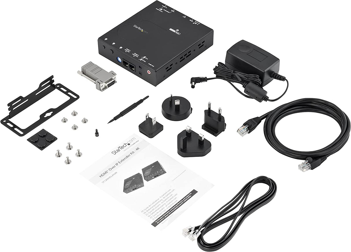 StarTech.com 4K HDMI over IP Receiver for ST12MHDLAN4K - 4K Receiver - HDMI Over Cat6 - 4k AV Receiver (ST12MHDLAN4R) Black Receiver HDMI - 4K