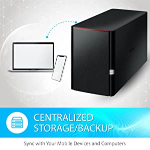 BUFFALO LinkStation 220 12TB 2-Bay NAS Network Attached Storage with HDD Hard Drives Included NAS Storage That Works as Home Cloud or Network Storage Device for Home LinkStation 220 – 2 Drive Bays 12 TB