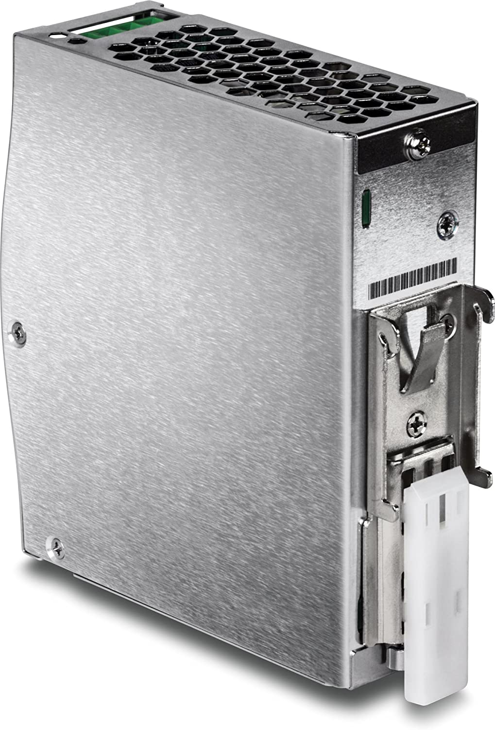 TRENDnet 120 W Single Output Industrial DIN-Rail Power Supply, Extreme -25 to 70 °C (-13 to 158 °F) Operating Temp, Power Supply 120W, DIN-Rail Mount, Overload Protection, Silver, TI-S12048