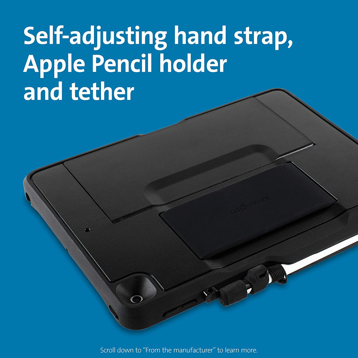 Kensington iPad 10.2 inch Case - Blackbelt 2nd Degree Rugged Case for iPad 10.2 inch with Drop Protection, Screen Protector & Apple Pencil Holder (K97321WW)