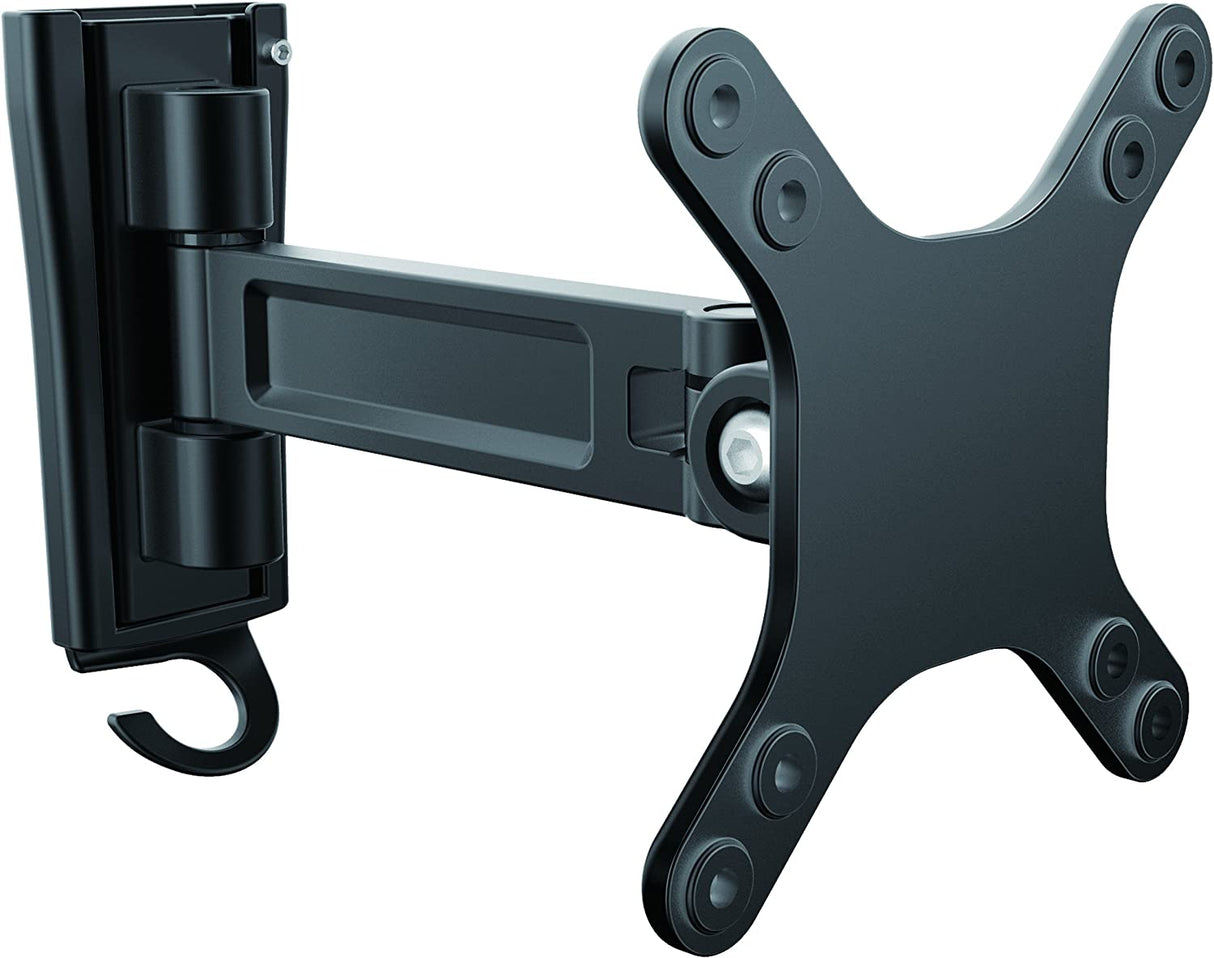StarTech.com Monitor Wall Mount - Single Swivel - Supports Monitors 13” to 34” - VESA Monitor Wall Mount Bracket - Black (ARMWALLS) Black Single-Swivel