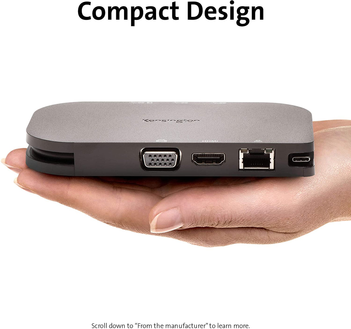 Kensington SD1610P Surface Dock for Microsoft Surface Pro 8, 7 & 7+, Surface Pro X, Surface Go, Surface Laptop and Surface Book (K38365WW)