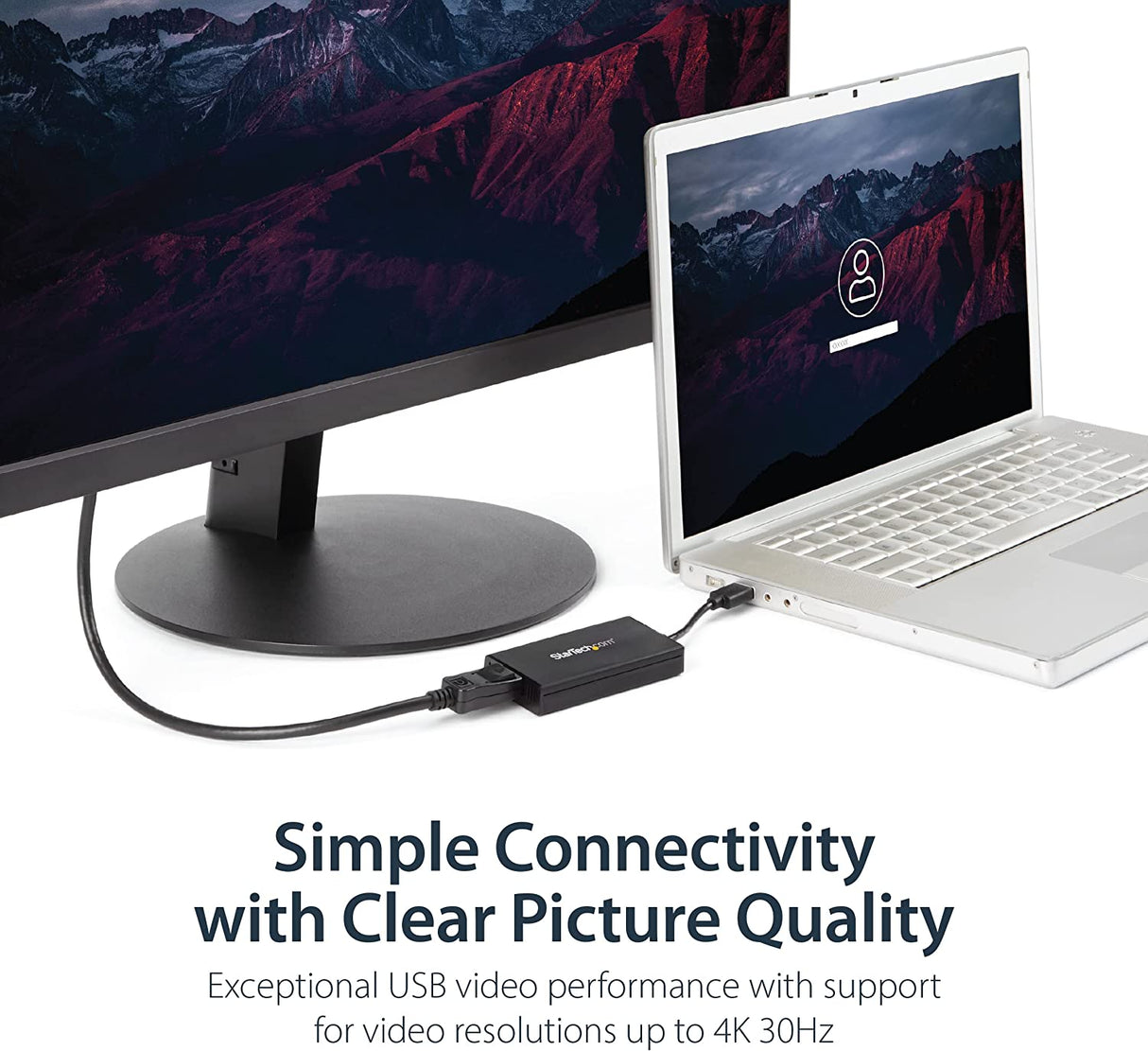 StarTech.com USB 3.0 to DisplayPort Adapter 4K Ultra HD, DisplayLink Certified, Video Converter w/ External Graphics Card - Mac & Windows (USB32DP4K) USB 3.0 to DP 4K (Mac & Win) Adapter