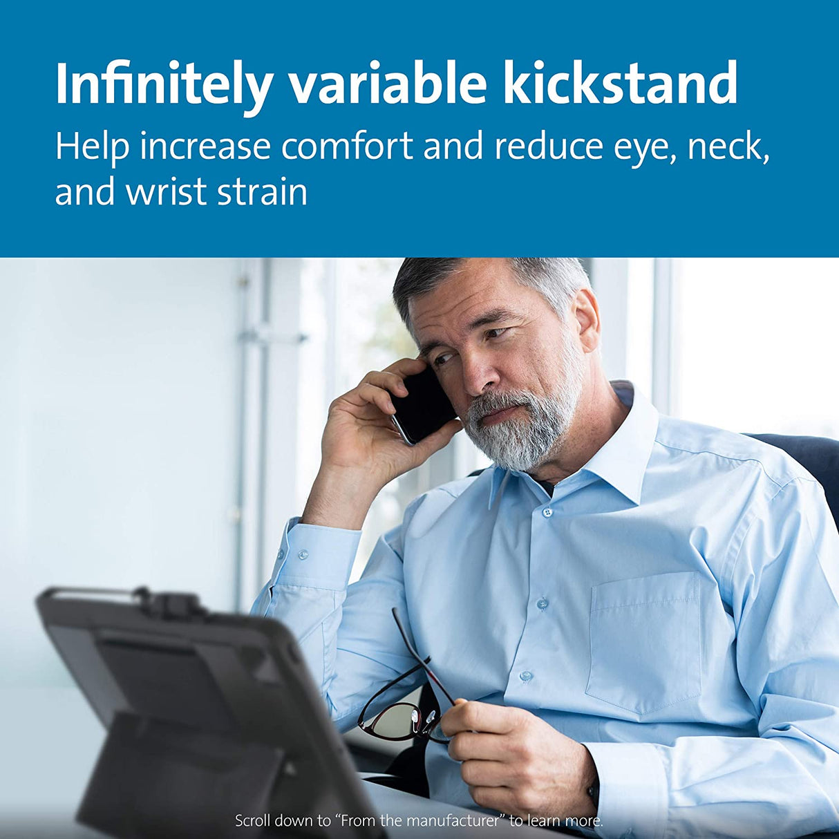 Kensington iPad 10.2 inch Case - Blackbelt 2nd Degree Rugged Case for iPad 10.2 inch with Drop Protection, Screen Protector & Apple Pencil Holder (K97321WW)