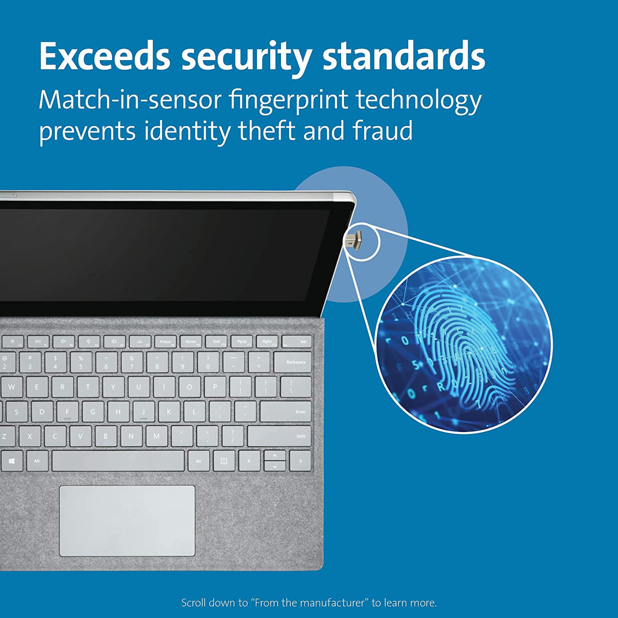 Kensington VeriMark IT Fingerprint Key - FIDO2/WebAuth, Windows Hello & Windows Hello for Business, for Multiple pc's (K64704WW) For fingerprint