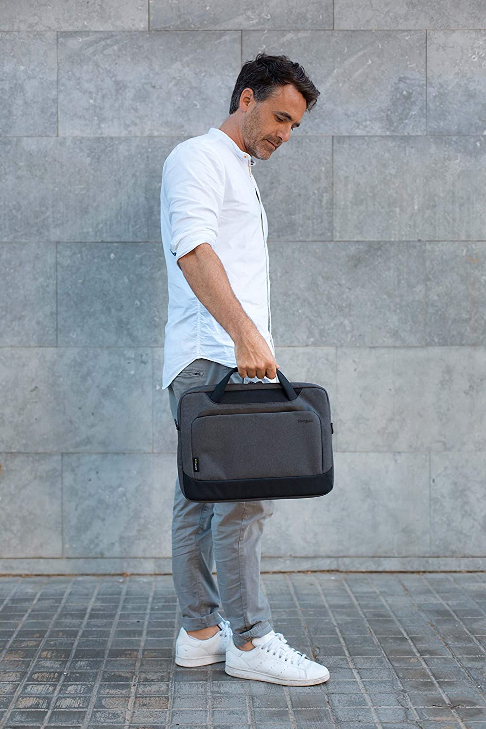 Targus Cypress Slimcase with EcoSmart Designed for Business Traveler and School fit up to 15.6-Inch Laptop/Notebook, Light Gray (TBS92602GL) Gray Sleeve