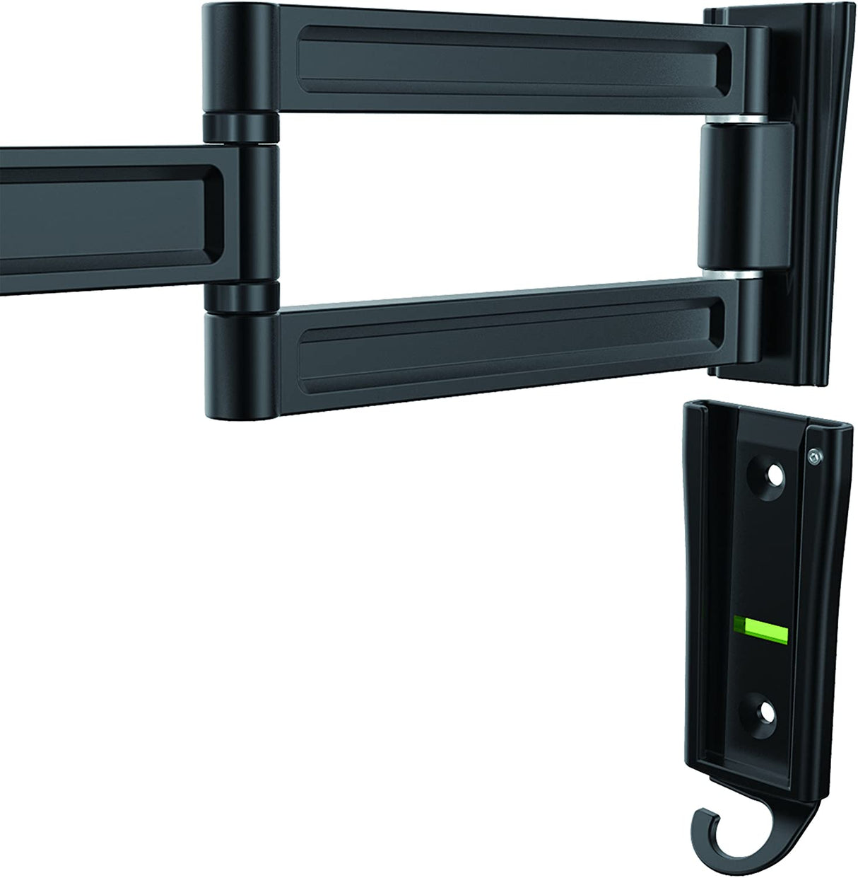 StarTech.com Monitor Wall Mount - Dual Swivel - Supports 13 to 34 Monitors - VESA Monitor/TV Wall Mount - Wall Mount Swivel Monitor Arm - Black (ARMWALLDS) Black Dual-Swivel
